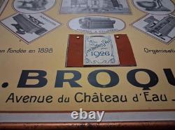 Affiche ancienne industrielle L. Broqua Toulouse 1926 Meunerie / Moulins