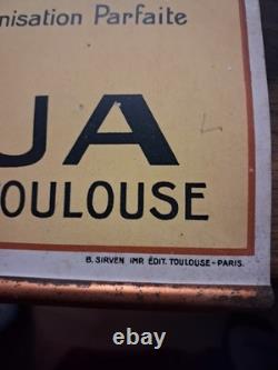 Affiche ancienne industrielle L. Broqua Toulouse 1926 Meunerie / Moulins
