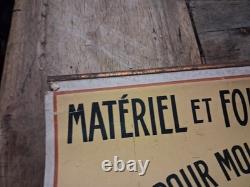 Affiche ancienne industrielle L. Broqua Toulouse 1926 Meunerie / Moulins
