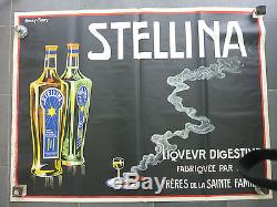 Affiche ancienne liqueur stéllina andré farcy 120x160 imprimerie à Grenoble