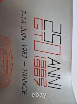 Affiche ancienne originale 25e Anniversaire Ferrari 250 GTO