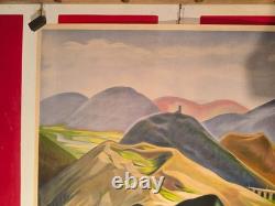 Affiche ancienne originale Auvergne tourisme SNCF 1938 Giroud