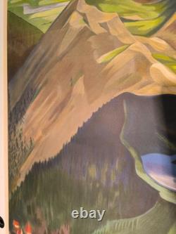 Affiche ancienne originale Auvergne tourisme SNCF 1938 Giroud