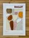 Affiche Ancienne Originale Bally Abstract 1976 Villemot