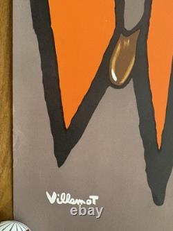 Affiche ancienne originale Bally losanges 1969 VILLEMOT