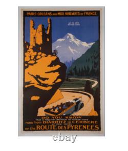 Affiche ancienne originale Biarritz Pays basque