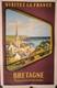 Affiche Ancienne Originale Bretagne Sncf France1953 Entoil&eacute;e
