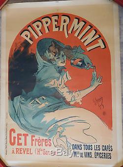 Affiche ancienne originale CHERET Jules PIPPERMINT