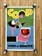 Affiche Ancienne Originale Coop Vins De QualitÉ AnnÉes 60