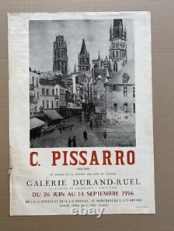 Affiche ancienne originale C. Pissarro 1956