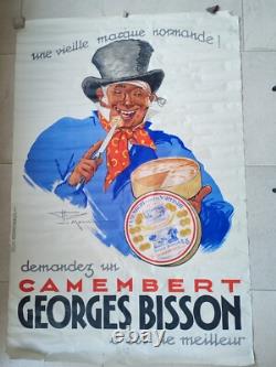 Affiche ancienne originale Camembert Georges Bisson