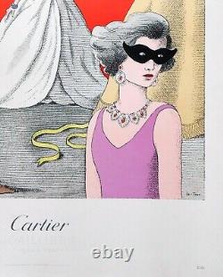 Affiche ancienne originale. Cartier 1985. Original vintage poster Cartier 1985