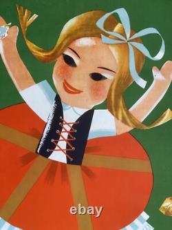 Affiche ancienne originale Confiserie Polonaise La Meillure