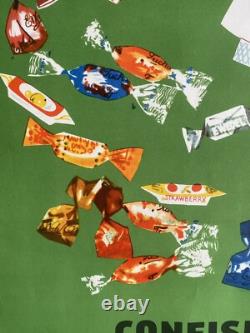 Affiche ancienne originale Confiserie Polonaise La Meillure