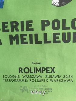Affiche ancienne originale Confiserie Polonaise La Meillure