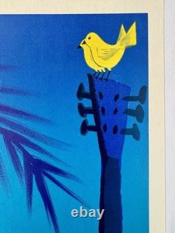 Affiche ancienne originale Croisières Paquet années 70 ALAIN GAUTHIER