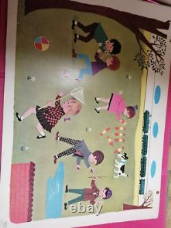 Affiche ancienne originale École Primaire