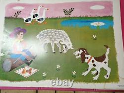 Affiche ancienne originale École Primaire