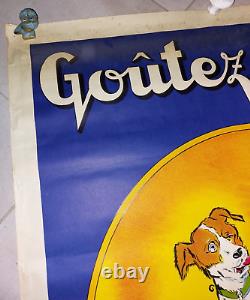 Affiche ancienne originale Goûtez les Aubel et Fils, 1930 Gaillard, 118 x 80