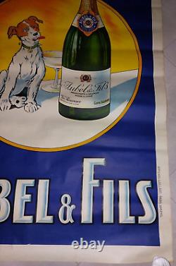 Affiche ancienne originale Goûtez les Aubel et Fils, 1930 Gaillard, 118 x 80