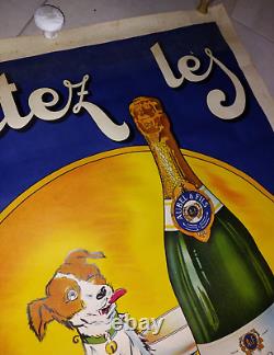 Affiche ancienne originale Goûtez les Aubel et Fils, 1930 Gaillard, 118 x 80