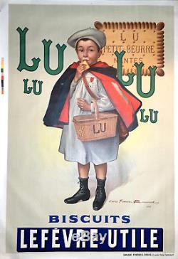 Affiche ancienne originale LU signée Firmin Bouisset datée 1897