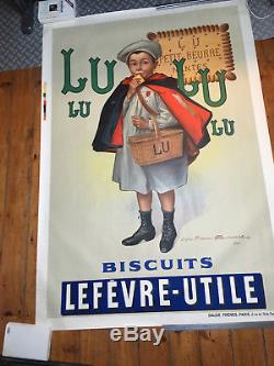 Affiche ancienne originale LU signée Firmin Bouisset datée 1897