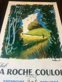 Affiche ancienne originale La Roche Couloir VILLEMOT 1980