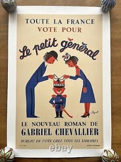 Affiche ancienne originale Le petit général PEYNET 1951