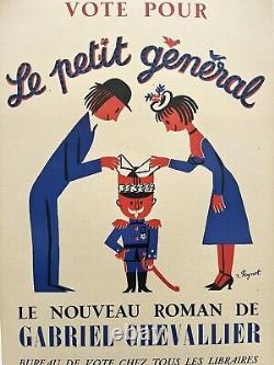 Affiche ancienne originale Le petit général PEYNET 1951