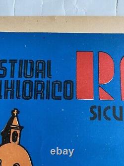Affiche ancienne originale Pérou 1975