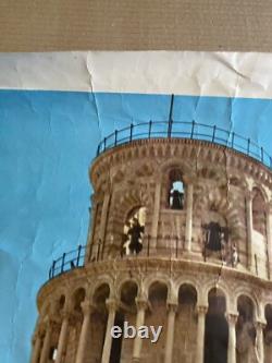 Affiche ancienne originale Pisa 1962 Italie