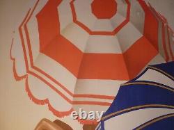 Affiche ancienne originale Playas de Andalucia Espagne Spain Morell rare 1950