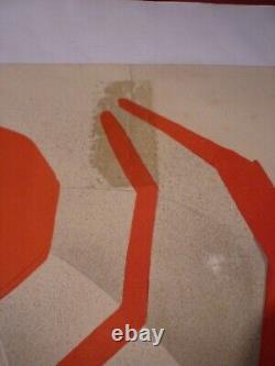 Affiche ancienne originale Playas de Andalucia Espagne Spain Morell rare 1950
