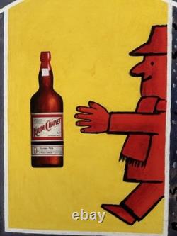 Affiche ancienne originale RHUM CHAUVET SAVIGNAC