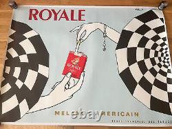 Affiche ancienne originale ROYALE 1966 VILLEMOT