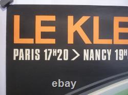 Affiche ancienne originale SNCF Foré Paris Nancy Strasbourg 1971 TEE