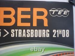 Affiche ancienne originale SNCF Foré Paris Nancy Strasbourg 1971 TEE