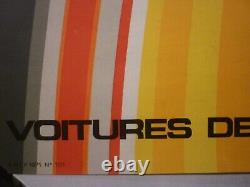 Affiche ancienne originale SNCF Foré Paris Nancy Strasbourg 1971 TEE