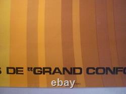 Affiche ancienne originale SNCF Foré Paris Nancy Strasbourg 1971 TEE