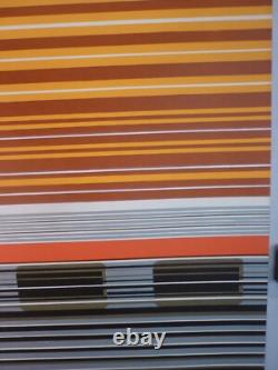 Affiche ancienne originale SNCF Foré le Rhodanien Marseille Lyon Paris TEE 1971