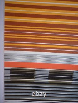 Affiche ancienne originale SNCF Foré le Rhodanien Marseille Lyon Paris TEE 1971