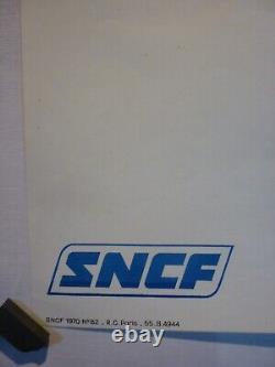 Affiche ancienne originale SNCF ski train sport d'hiver montagne 1970 Georget