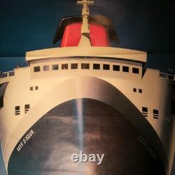 Affiche ancienne originale Sealink SNCF Ferry 1982