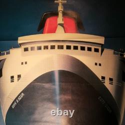 Affiche ancienne originale Sealink SNCF Ferry 1982