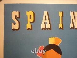 Affiche ancienne originale Spain Espagne Georget entoilée circa 1950