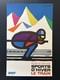 Affiche Ancienne Originale Sports D'hiver Guy Georget 1970