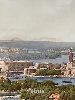 Affiche ancienne originale Stockholm