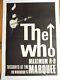 Affiche Ancienne Originale The Who At The Marquee Vers 1965 Entoilée