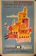 Affiche Ancienne Originale Villemot Croisières Entoilée 1960